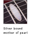 Silver bound mother of pearl